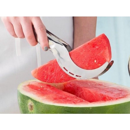 Watermelon Slicer Cutter Stainless Alat Pemotong Semangka Melon Buah