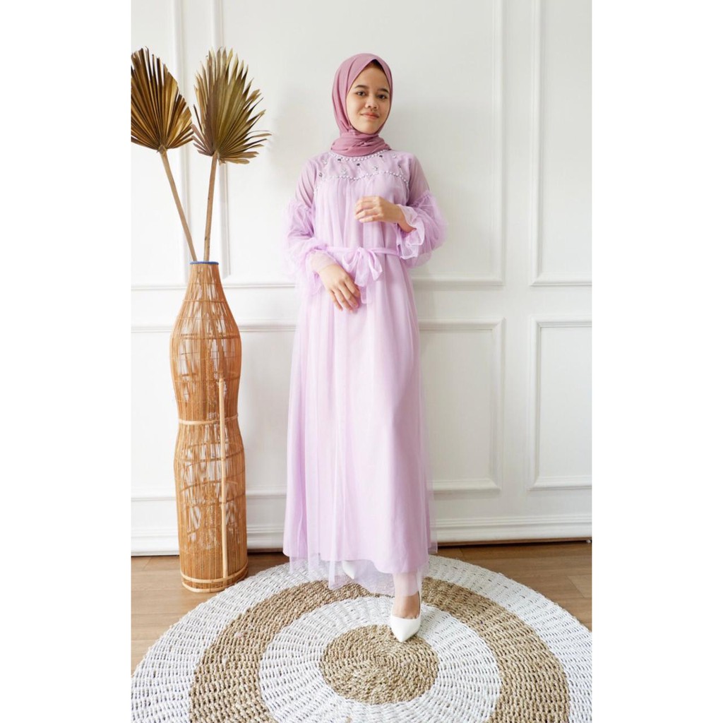 AURELYA BEADS DRESS / DRESS LEBARAN / DRESS MEWAH / DRESS TILE