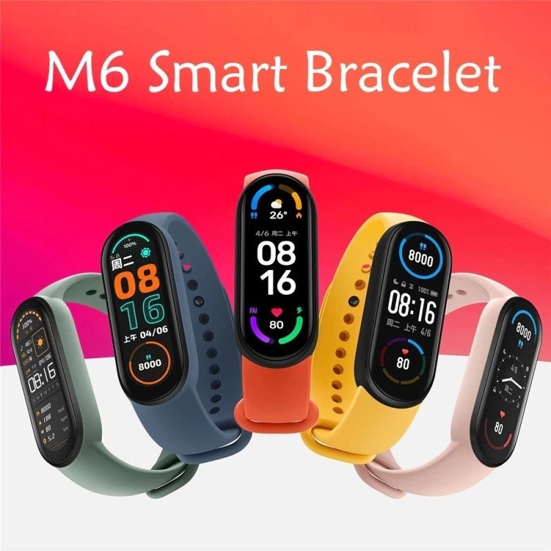 Smart Watch M6 Smartwatch M6 Like Mi Band 6/ Jam Tangan M6 Smart Band