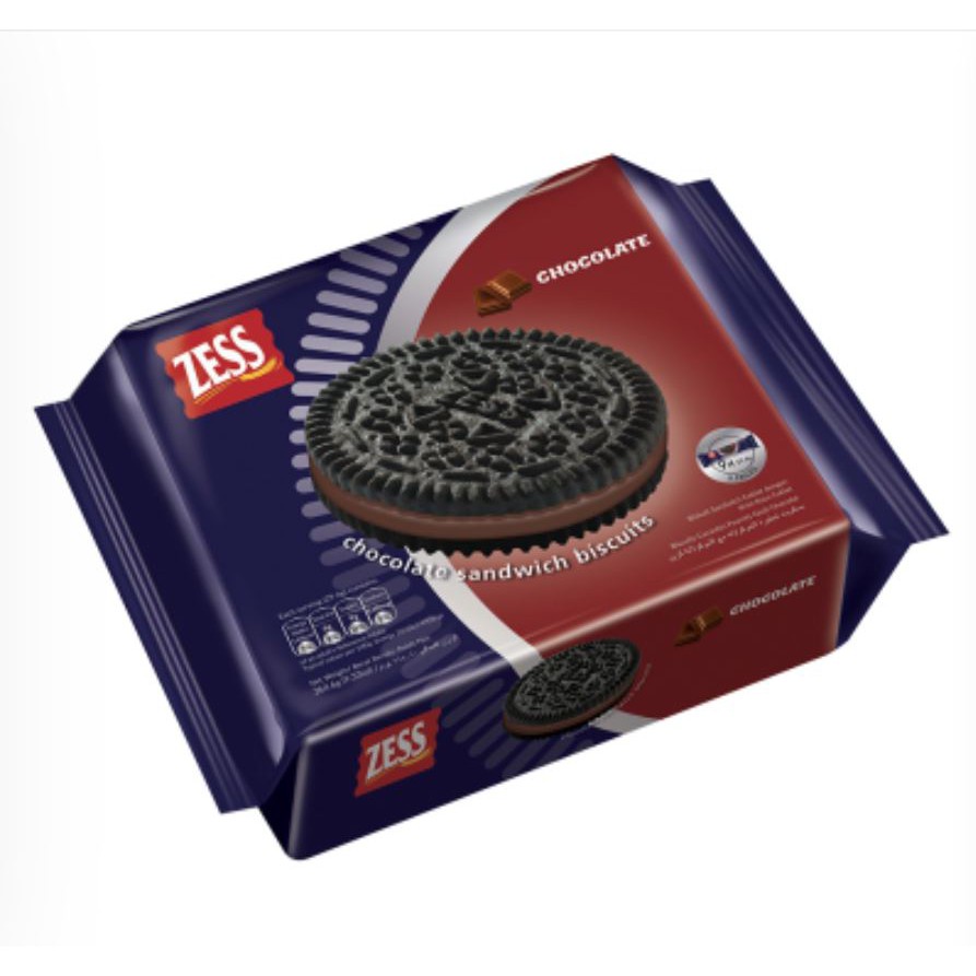 

Biskuit Zess Chocolate Sandwich Biscuits 9 x 29.4 Gram