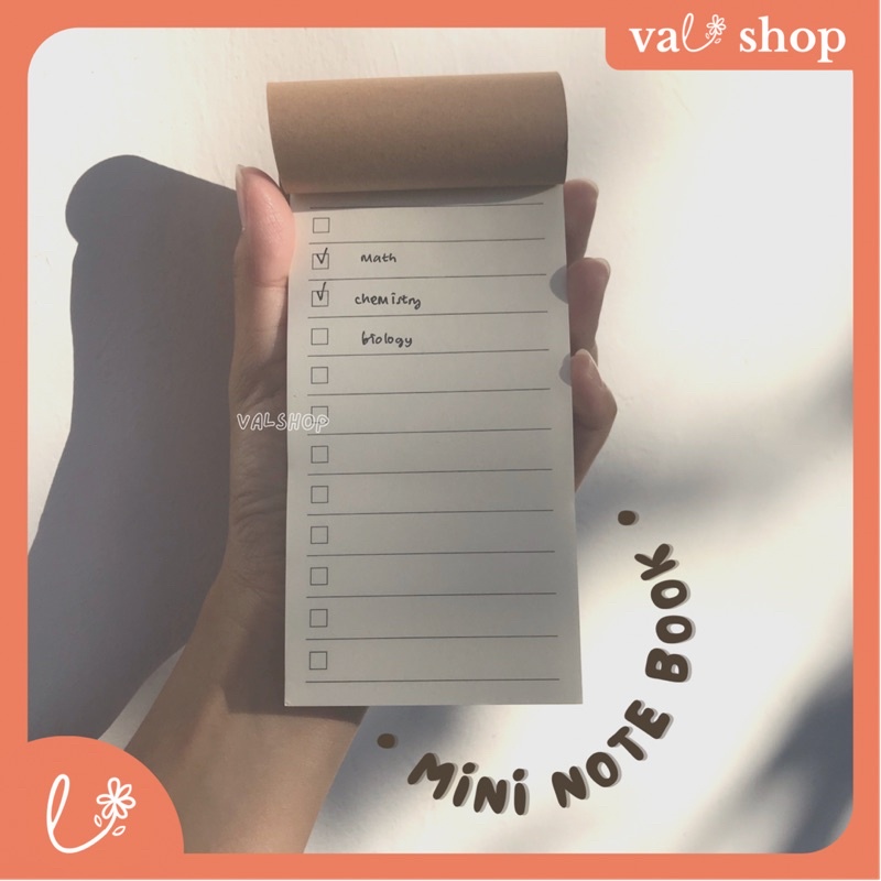 Jual Mini To Do list Book | Mini Note Book Grid | Memo Mini Simple ...