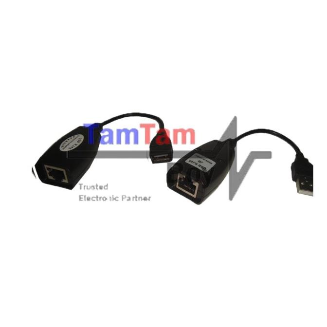 Kabel Adapter Extension USB Male To RJ45 + USB Female To RJ45