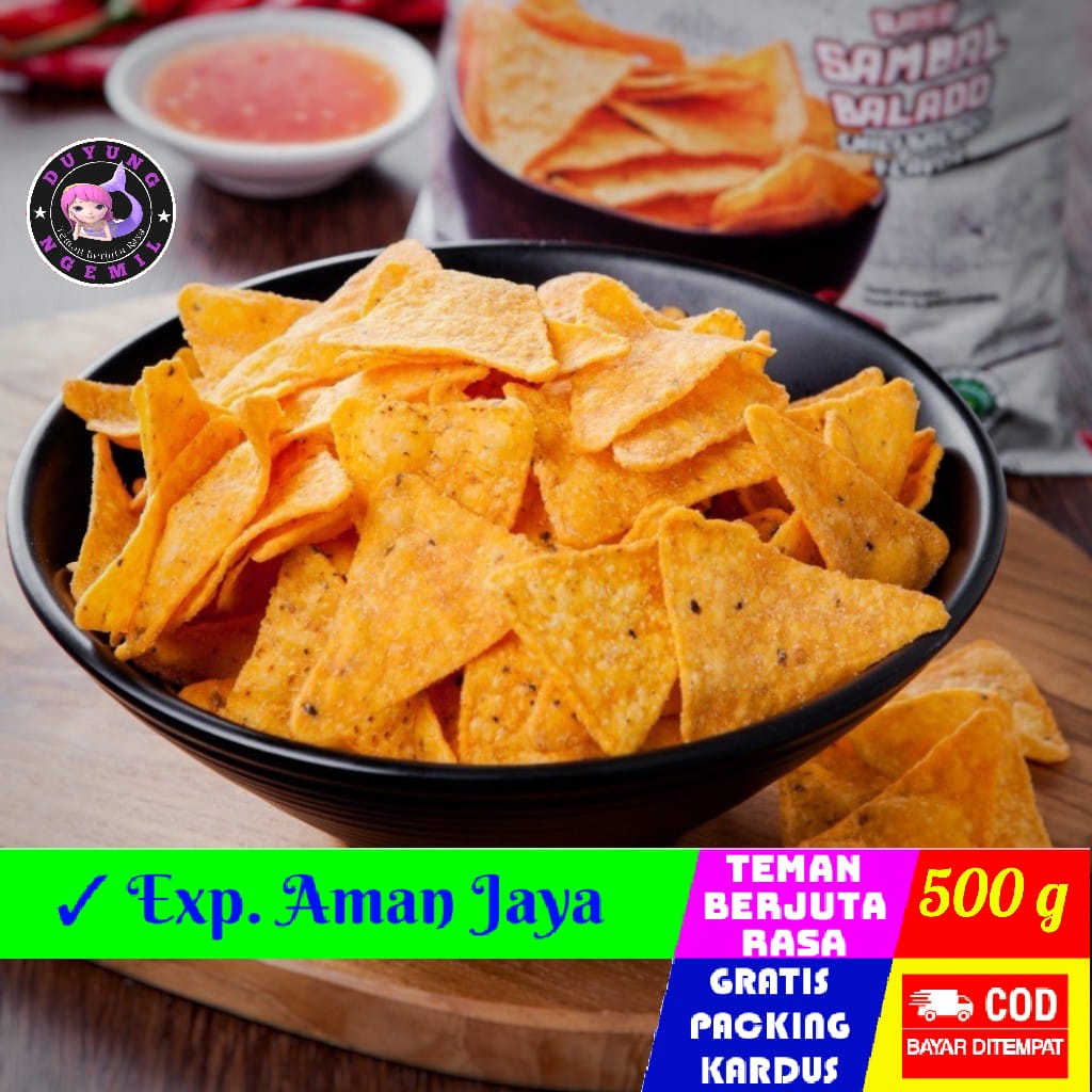 

Tortilla Balado 500g / Tortila Premium | Duyung Ngemil - makanan ringan snack kiloan jajanan jadul camilan termurah jajanan murah cemilan sehat Jajanan