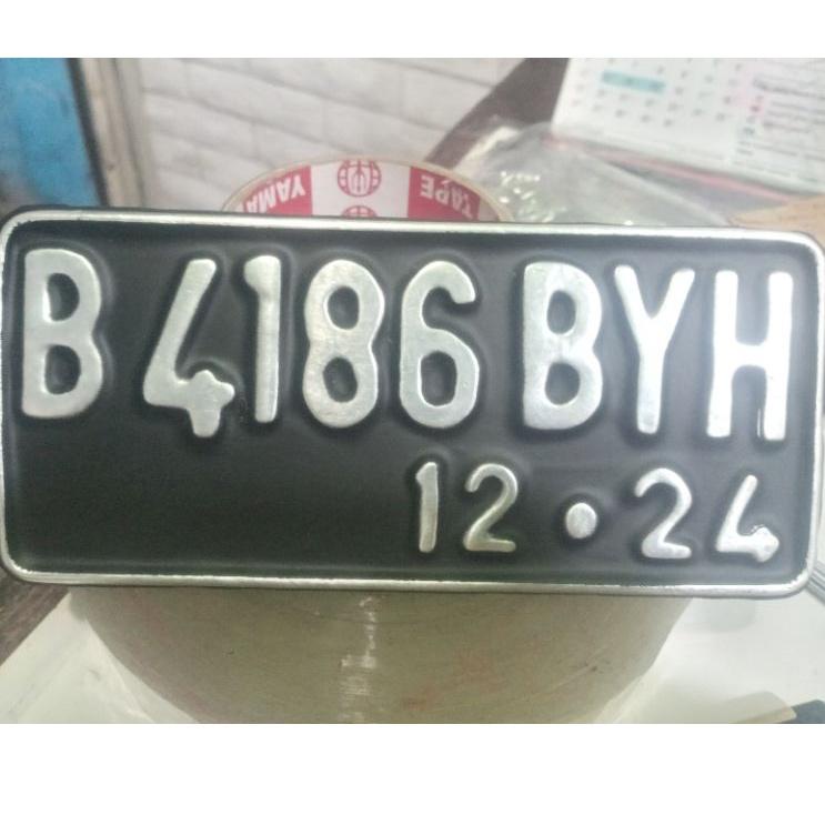 Update Populer platnomor motor standar samsat Bahan  tebal+logo÷baut