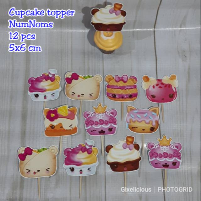 Cupcake Topper NumNoms