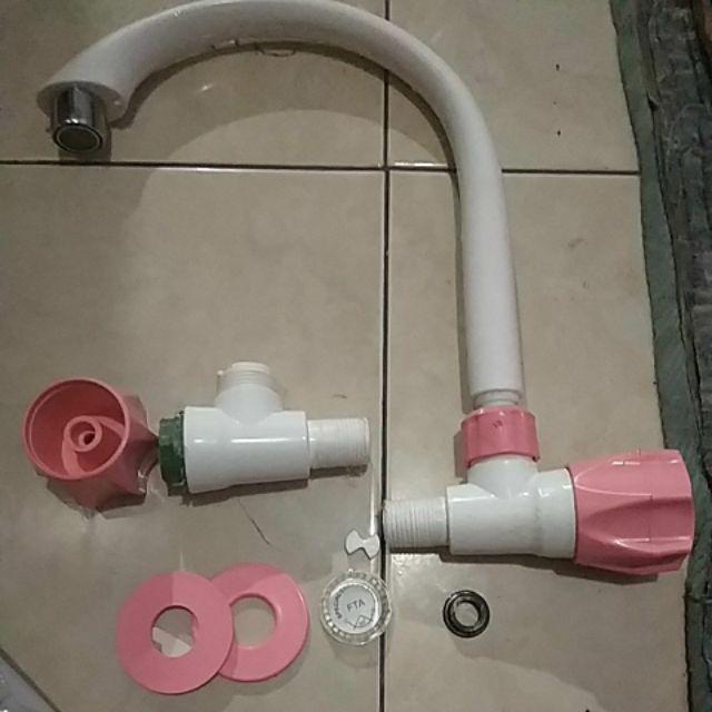 Kran Cuci Piring Plasti / Pvc / Keran Dapur Angsa / Kran Air Pvc Grosir