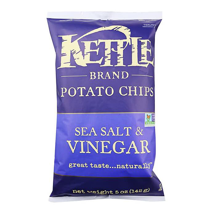 

Kettle Brand Sea Salt & Vinegar Potato Chips Makanan Snack Import