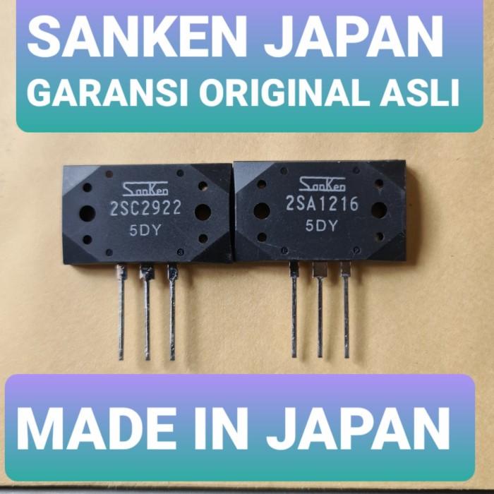 sanken 2sa1216 2sc2922 5dy a1216 c2922 1216 2922 original asli set