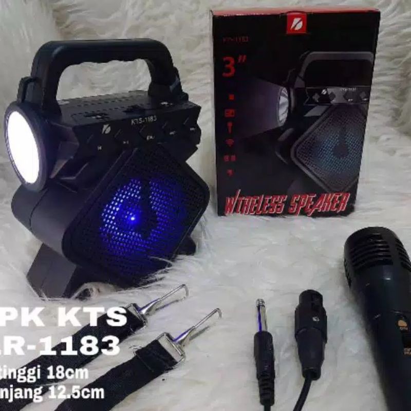 Speaker bluetooth kts1183+mic karaoke
