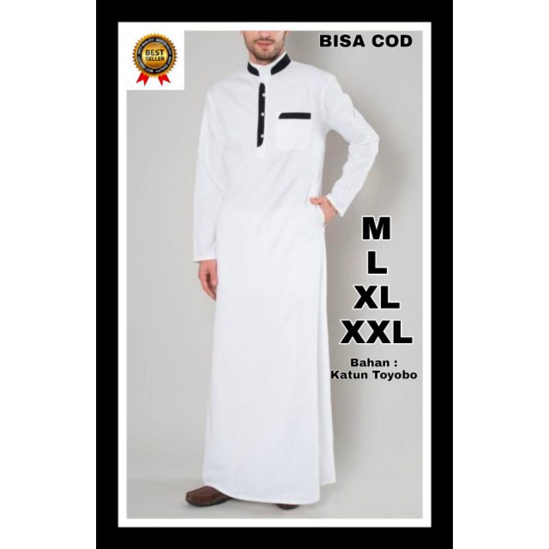 Jubah Pria asdf baju tob muslim jubah polos gamis pria katun toyob jubah as-syakur