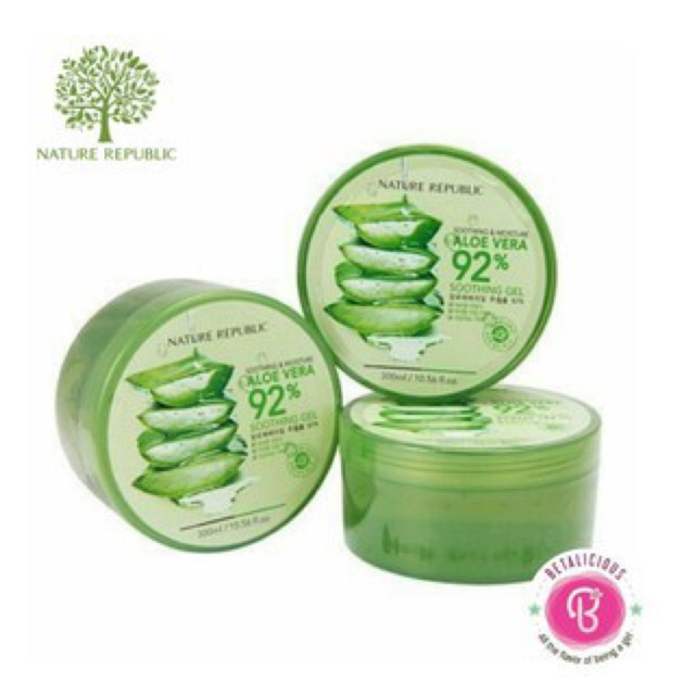 NATURE REPUBLIC ALOE VERA SHOOTING GEL 92% | Shopee Indonesia