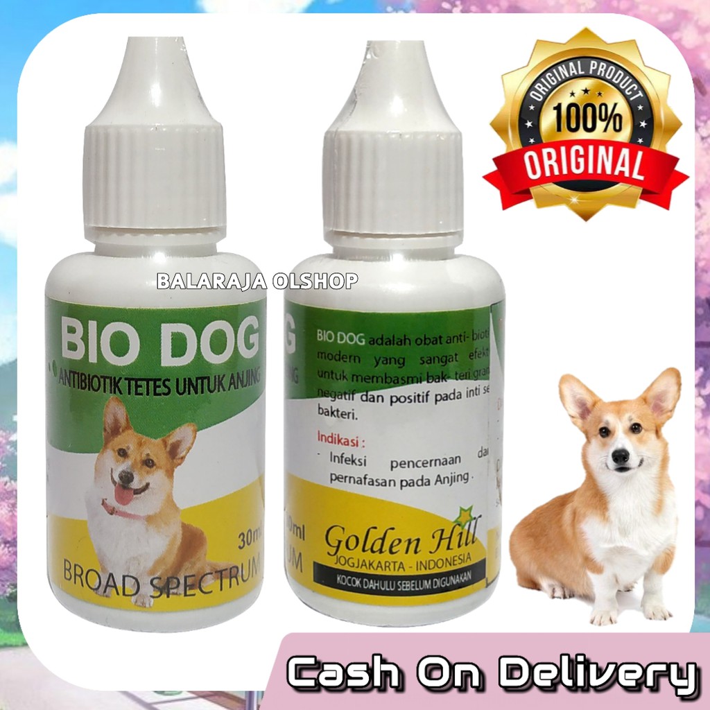 ANTIBIOTIK ANJING PUPPY OBAT DIARE GANGGUAN PERNAPASAN FLU DEMAM - BIO DOG