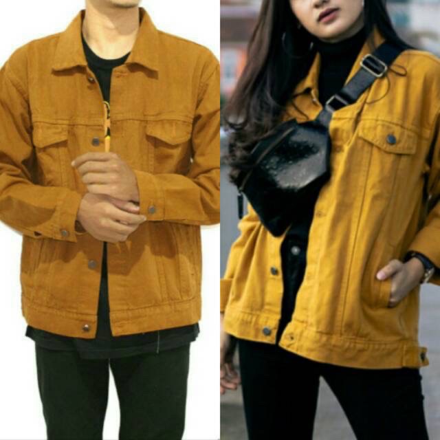 Jaket Jeans Oversize Unisex ( Pria &amp; Wanita )