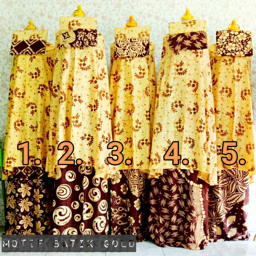 Mukena Gold Bahan Tebal Adem dan Nyaman motif Elegan Ukuran Standart