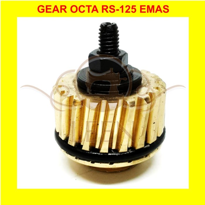 Gear Octa RS-125 Emas Gigi Nanas RS125 Mesin Potong Bahan Kain LEEN