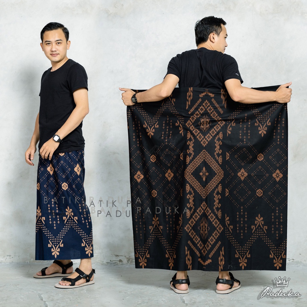 Sarung Batik Modern Motif Balimoon Kain Sarung Pria Tradisional motif Batik Premium Santri-Santriwat