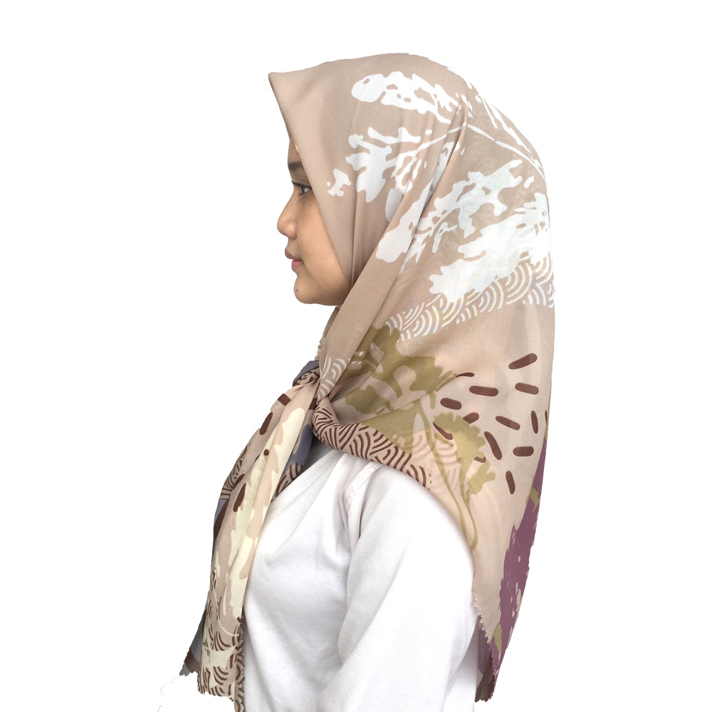 Maula Hijab - Jilbab Segi Empat Motif Potton Premium Quality Motif 3-Coksu