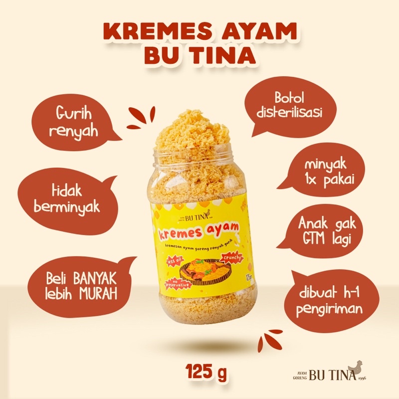 

Kremes Sari Ayam Kampung 125g