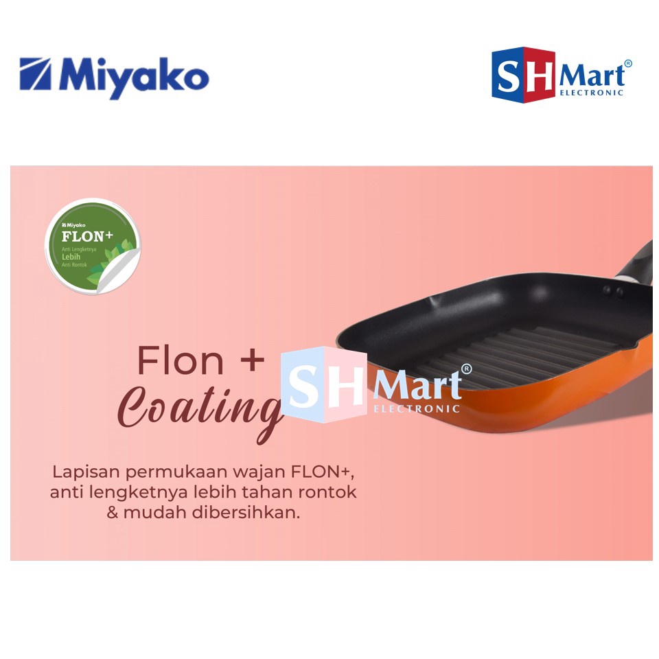 MIYAKO GRILLING PAN GP-26A / GP26A WAJAN GRILL MIYAKO (MEDAN)