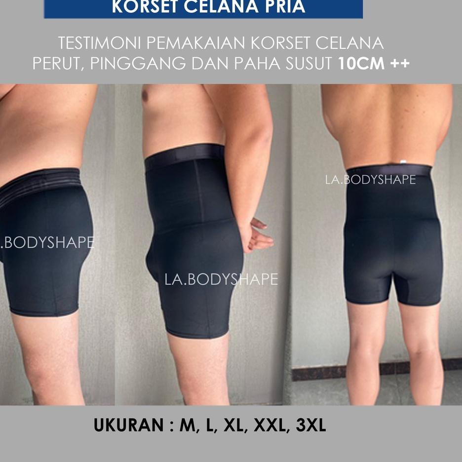 Miliki - Korset celana pria / korset pelangsing perut dan paha waist thigh / korset celana paha cowo