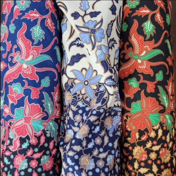 Kain Motif Katun Jepang Kain Batik Motif Batik Katun (0.5 meter) - Warna B, Katun Jepang