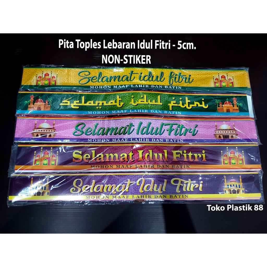 

Pita Kertas Toples edisi Lebaran Idul Fitri 5 cm - non stiker (Minimal 5 pcs) LEB001
