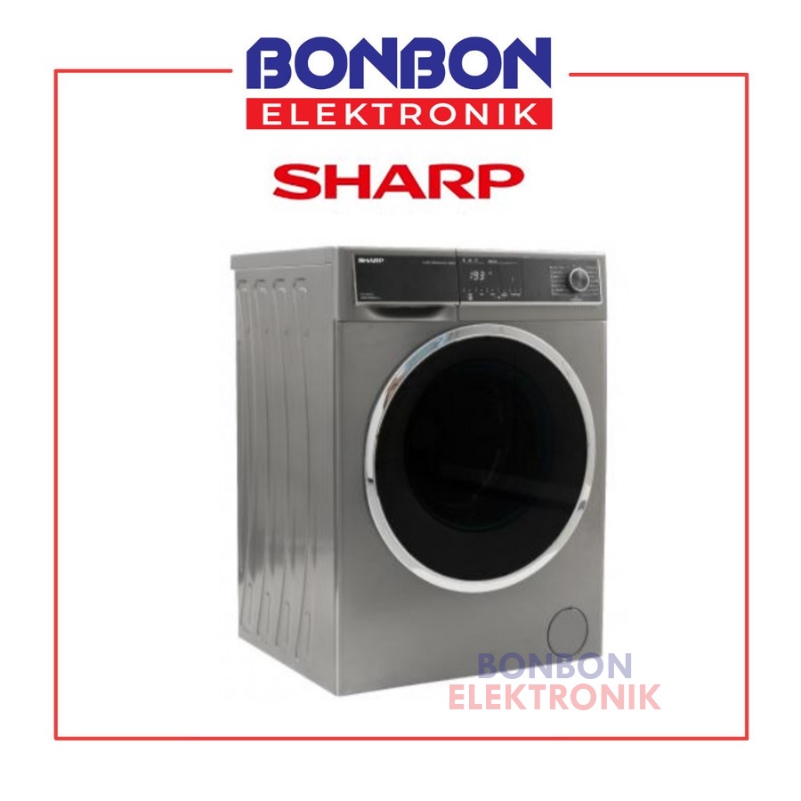 Sharp Mesin Cuci Front Loading 9KG ES-FL1490BTX Boomering Series