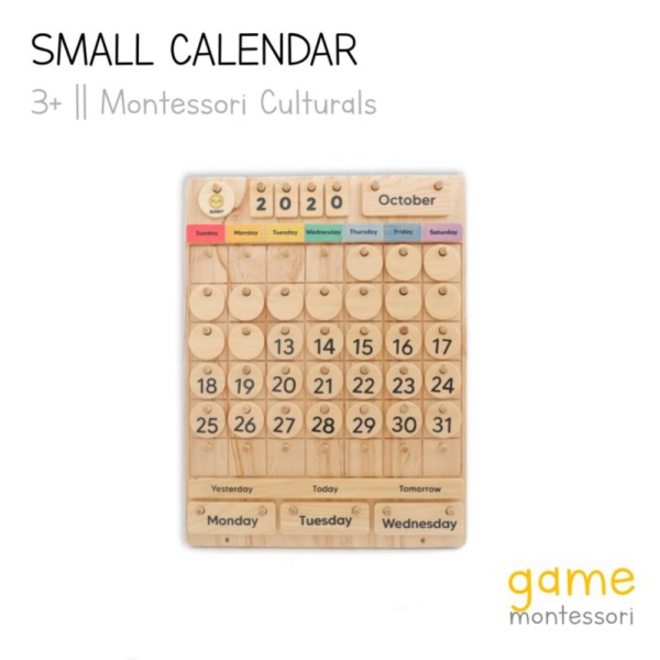 

GAME x BeezyBoard Rainbow Small Montessori Calendar - Rainbow Eng Man Berkualitas