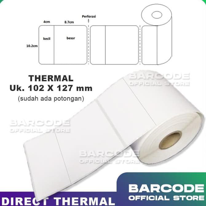 

Populer] Kertas Label Sticker Jne 102 X 127 Barcode Thermal 102X127Mm Resi Jne