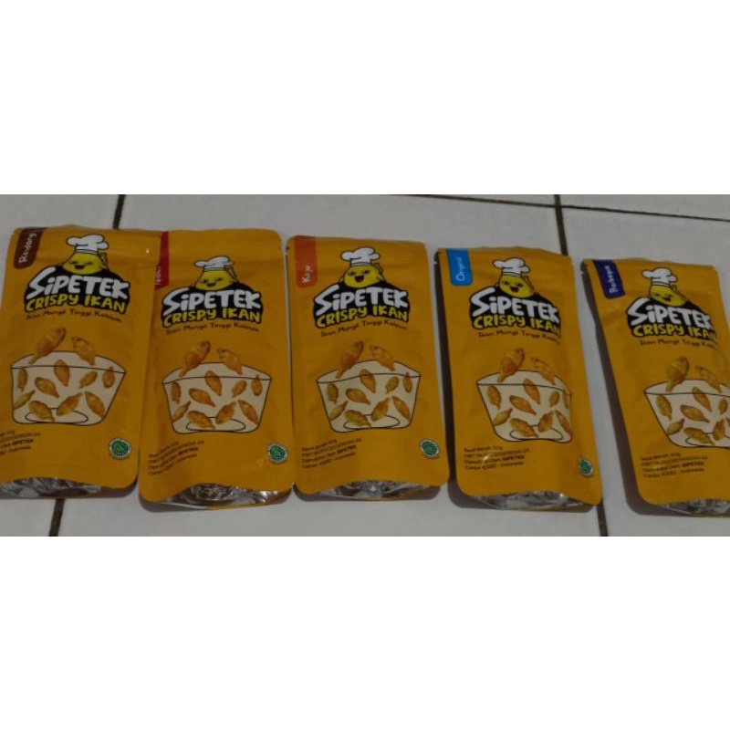

crispy Ikan Sipetek 50 gr