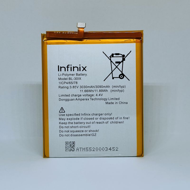 BATERAI BATRE INFINIX ZERO 3 BL-30iX BL30iX ORIGINAL