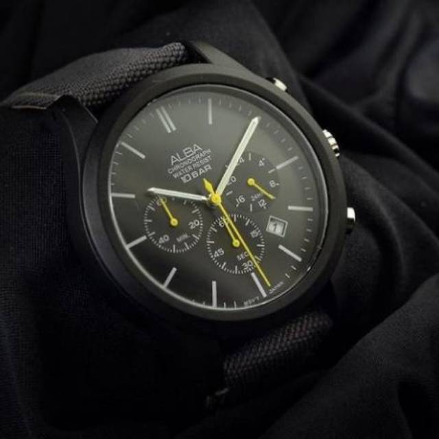 [ PROMO ] Jam Tangan pria Alba ACTIVE AT3G21 AT3G21X1 Quartz Nylon Original Bergaransi Resmi