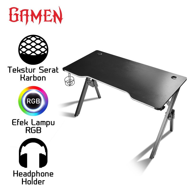 Gamen Gaming Battle Desk Meja Gaming Meja Komputer