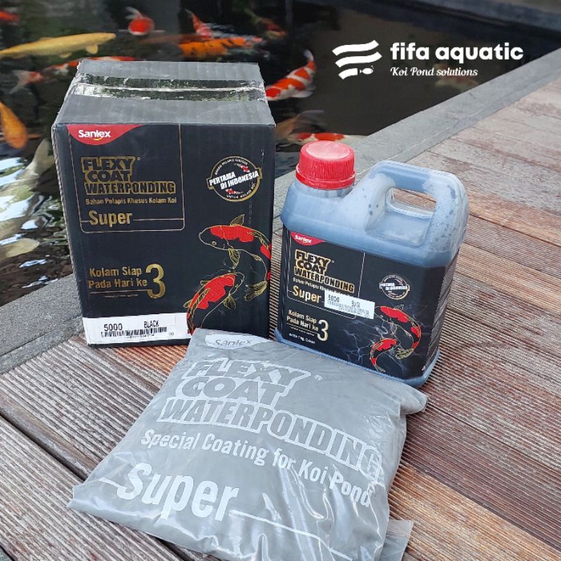 Flexy Coat Super waterponding cat kolam ikan koi cepat kering