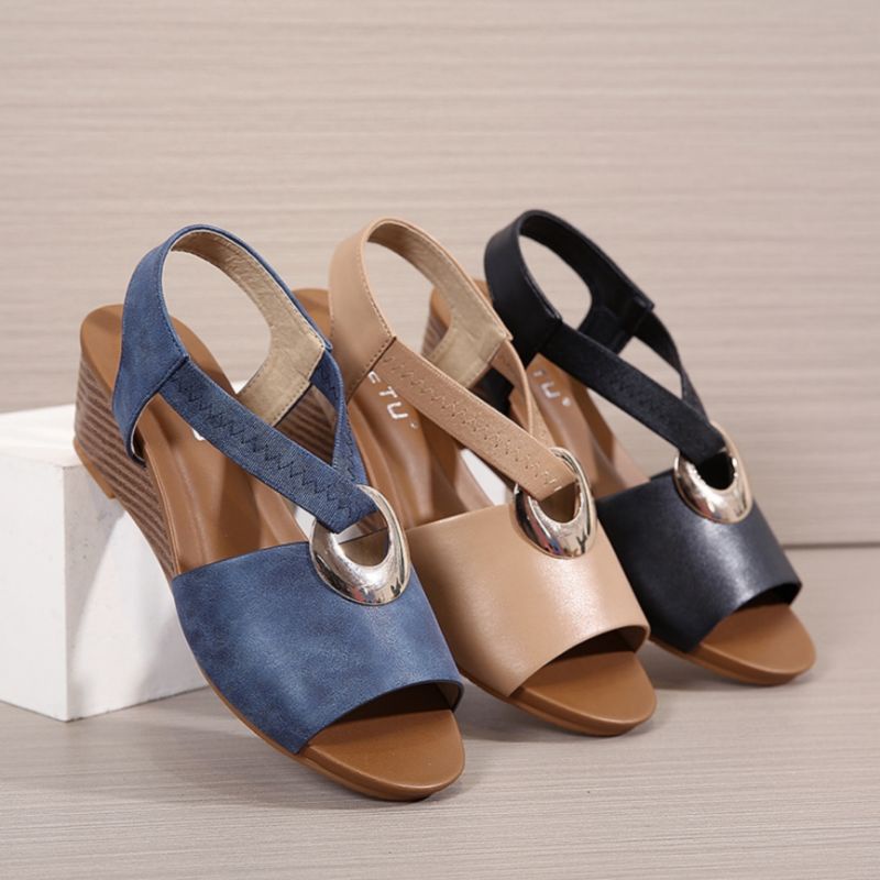 BZG - DELISA Sandal Wedges Wanita Premium FR 09