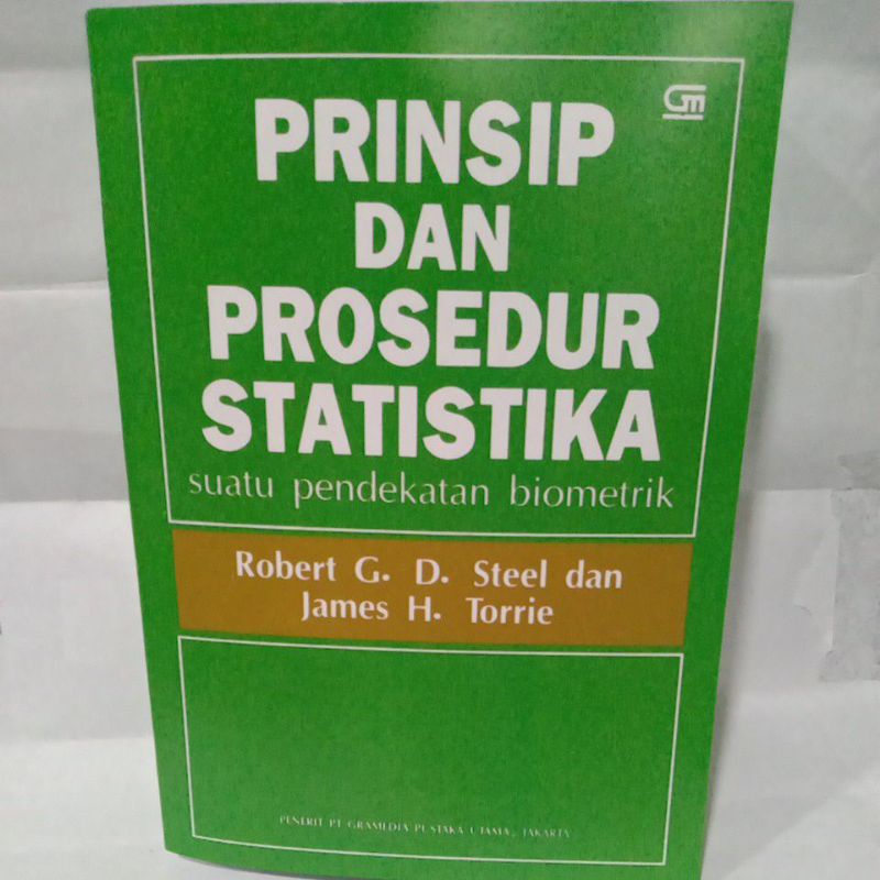 

PRINSIP DAN PROSEDUR STATISTIKA by Robert