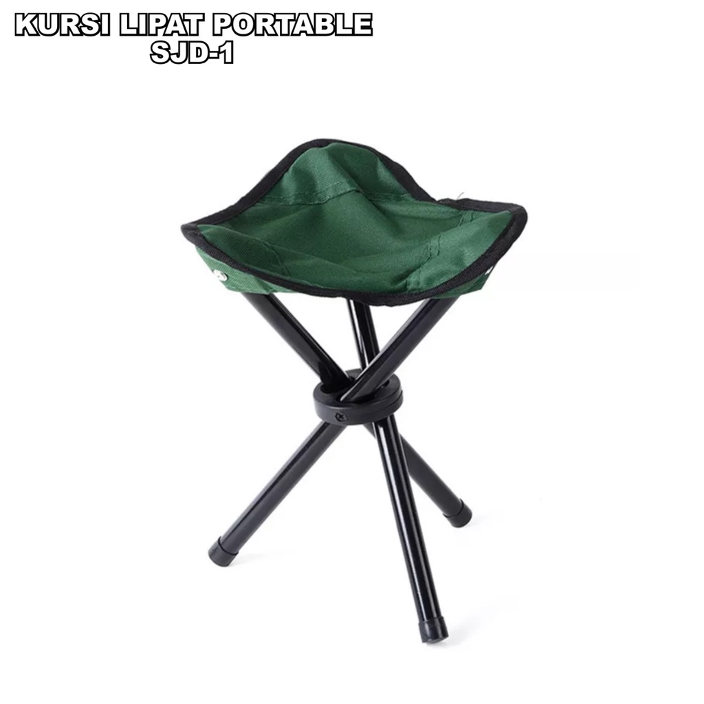 Kursi Lipat Segitiga 3 kaki foldable chair fishing chair portable kursi Pancing