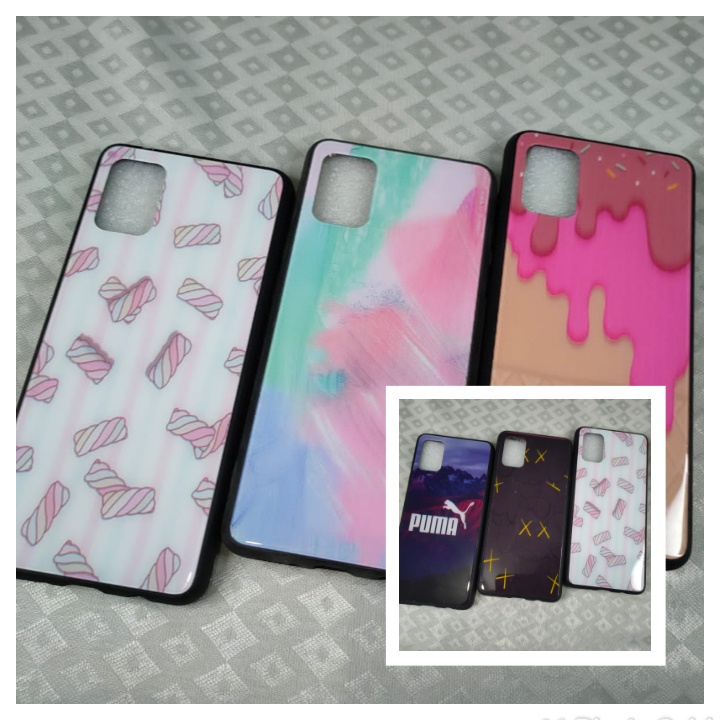 HARD CASE FUZE GLASS KARAKTER KACA ANTI LECET VIVO V15