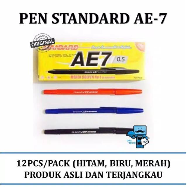 

Pulpen Standard AE7 1 Lusin [12Pcs] / Pen Standard AE7 100% ORIGINAL