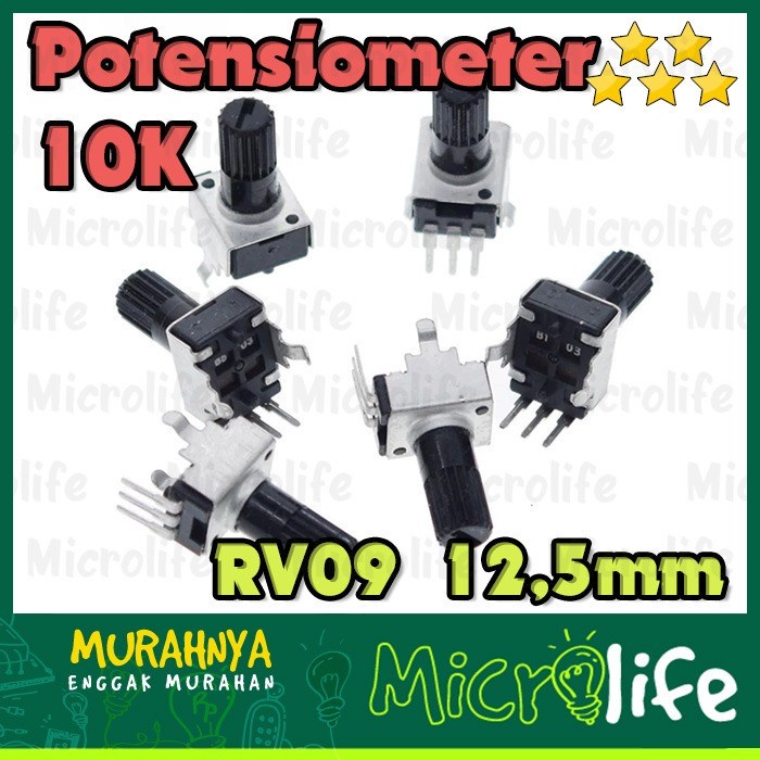 Potensio 10K RV09 Potensiometer 12.5mm