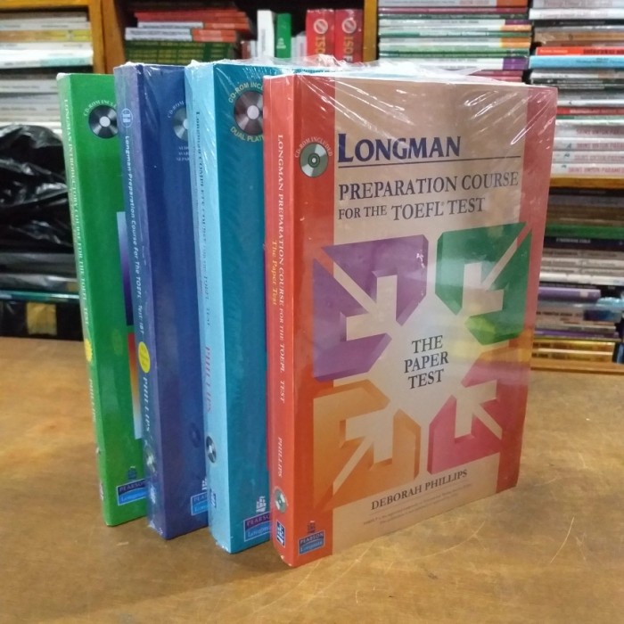

✨COD✨ PAKET BUKU TOEFL LONGMAN PLUS 4 CD 4 BUKU