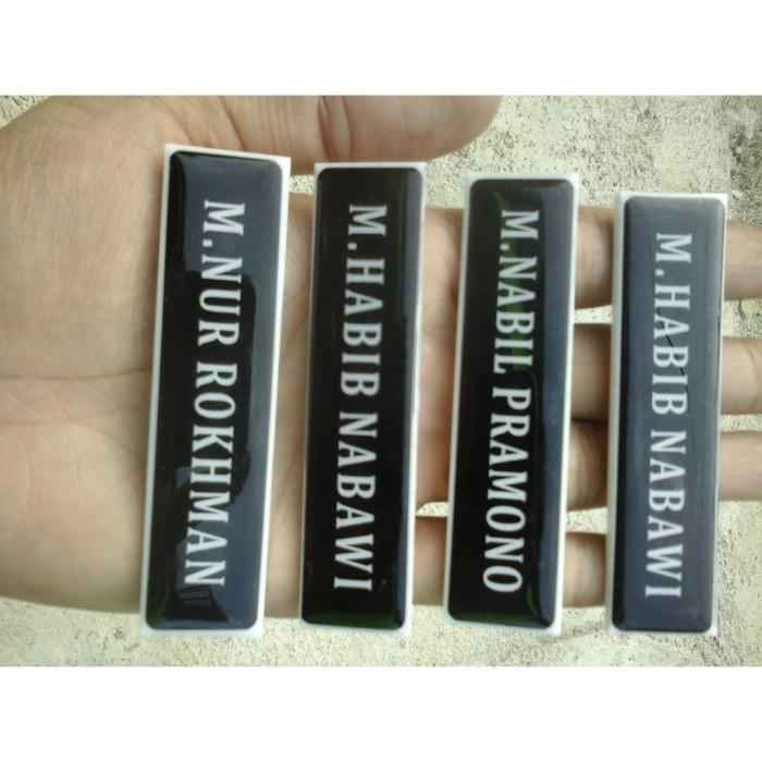 

Produk Nametag Akrilik Magnet Bagus