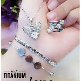 TiTanium set perhiasan wanita E417