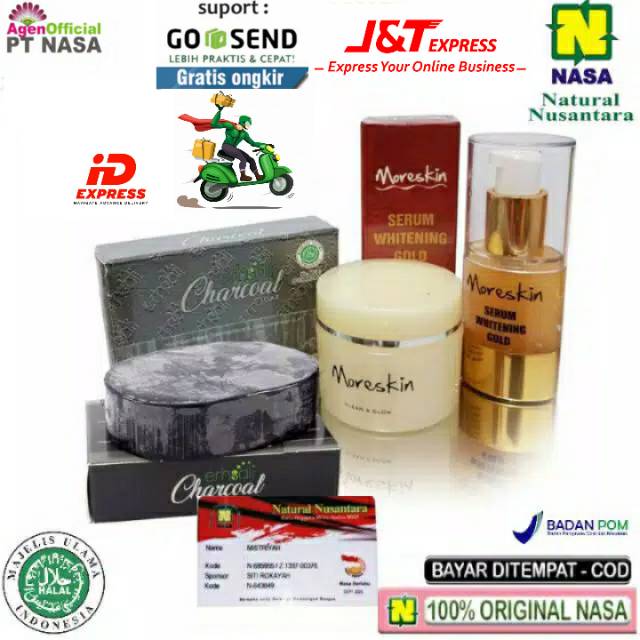 Moreskin Paket Penghilang Flek Hitam MORESKIN UNTUK FLEK HITAM CLEAN & GLOW NASA
