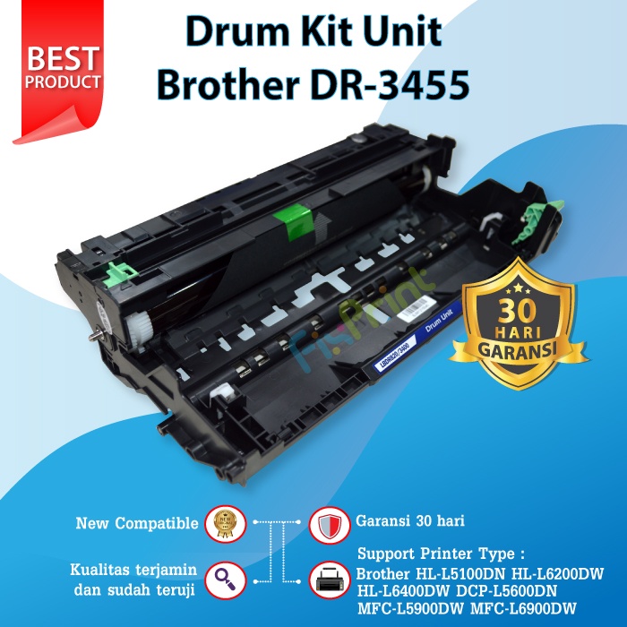 DRUM UNIT BROTHER DR 3455 DR3455 HL-L5000D L5100DN L6200DW L6400DW