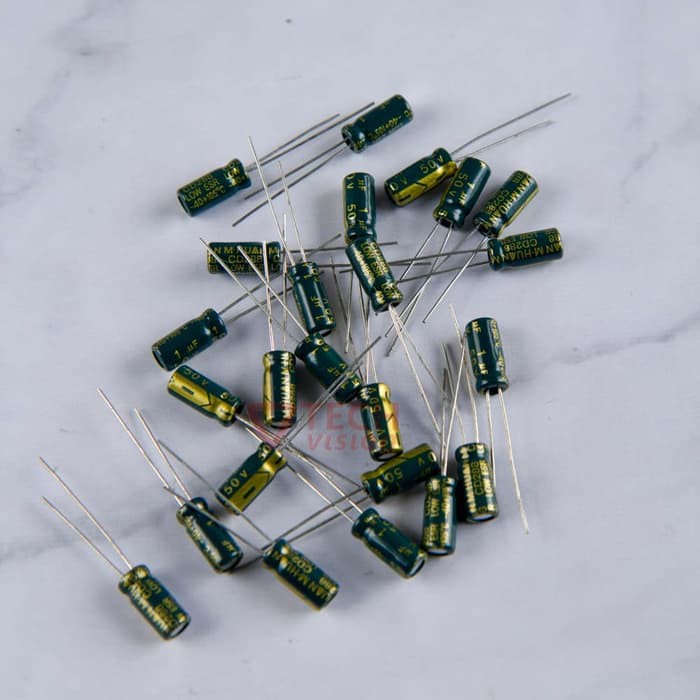 Kapasitor Elco 1uf - 50v 1uf50v 1uf/50v Capacitor