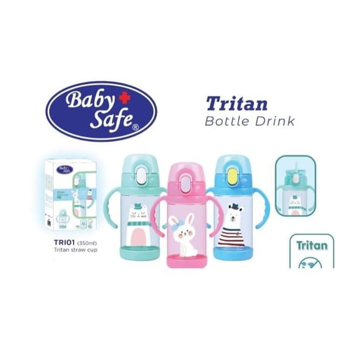 BABY SAFE TRITAN STRAW CUP 350ML TRI01