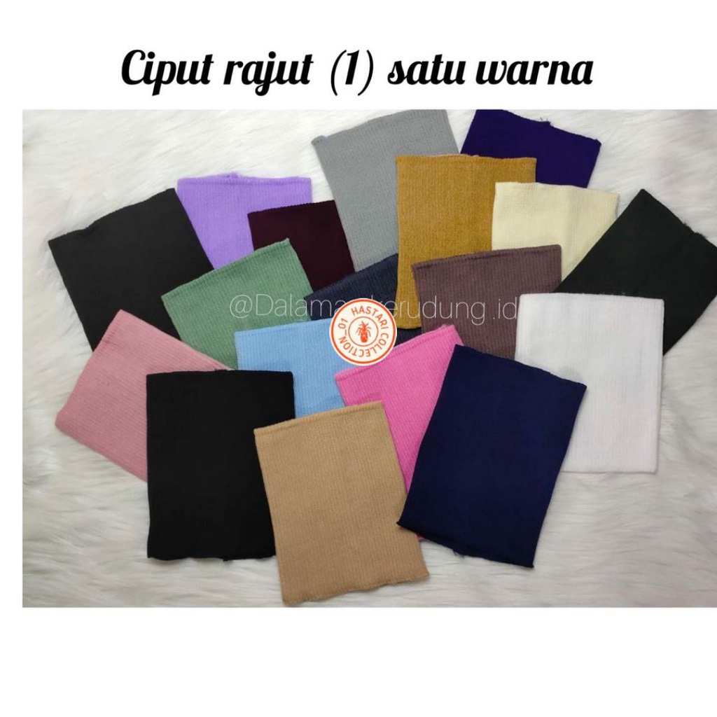 CIPUT BANDO BANDANA rajut 1 WARNA  inner Muslimah (BISA PILIH WARNA)