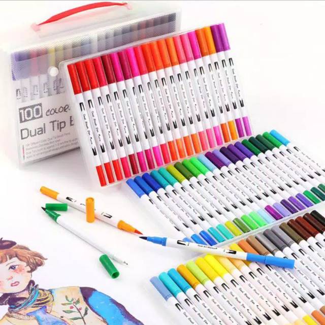 

Dual Brush Pen Warna Acak