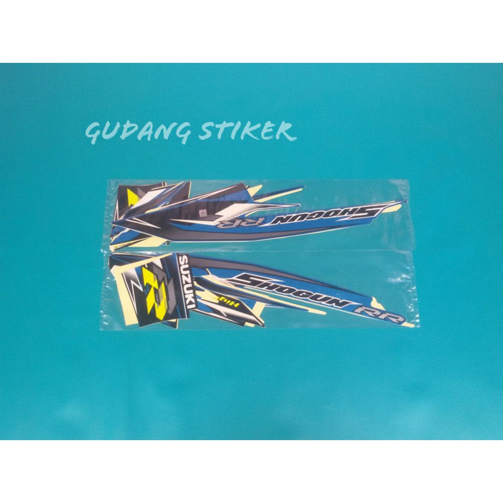 Variasi striping shogun 125 rr 2007 biru